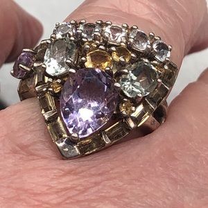 Fashion 925 Thailand silver vintage ring, Size 8